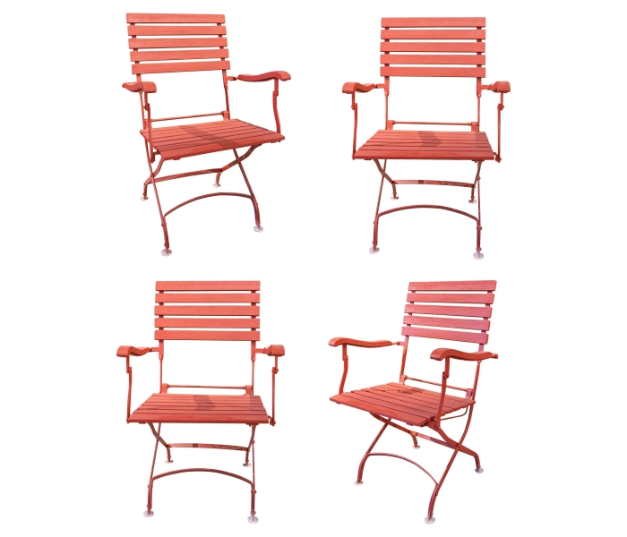 Set of four Garden armchairs made of...