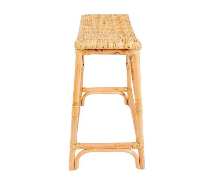 Rattan and Wicker Bar Stool with...