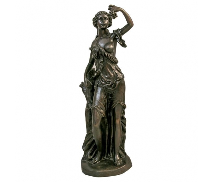 Bronze figure of a woman with a bunch...