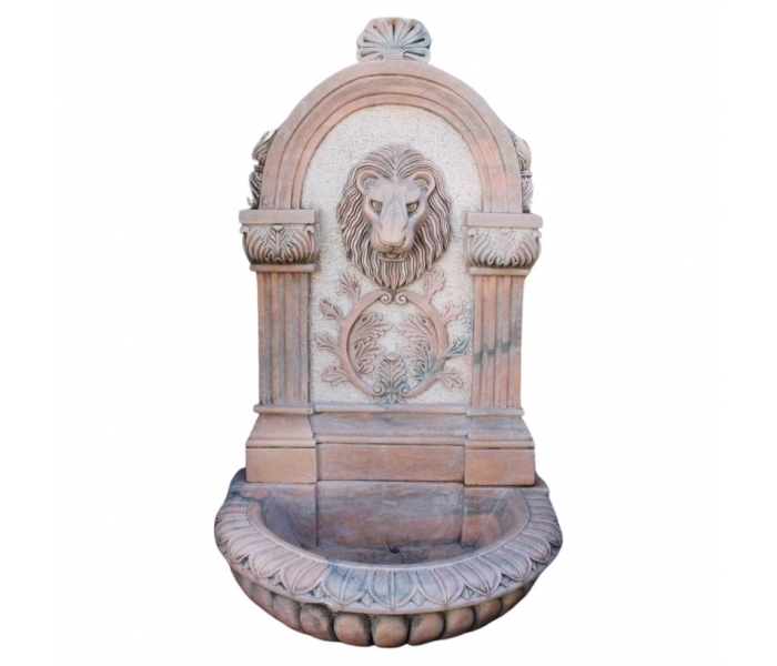 Rosetta pink marble 1-tier wall...