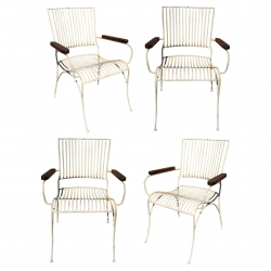 Set of Four Garden Chairs...