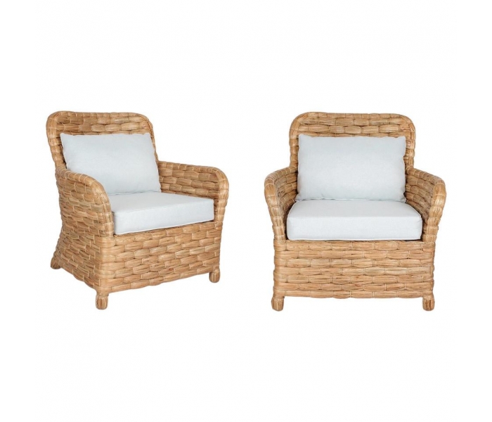 Pair of Rattan Armchairs with...