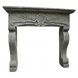 Sandstone fireplace mantle