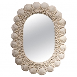 Oval-Shaped Wall Mirror...