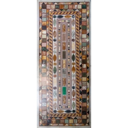 12-seater white marble...