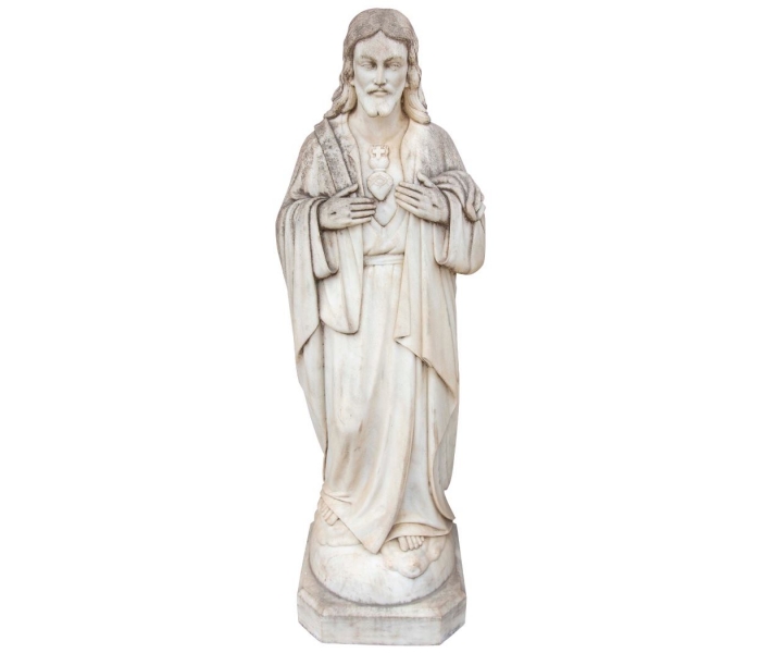 Marble Sculpture of the Sacred Heart...