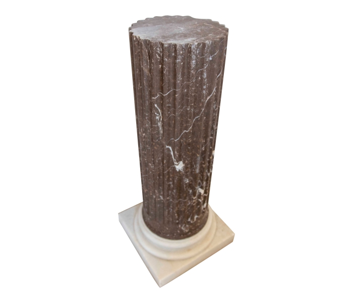 Columna/base cilíndrica de mármol...