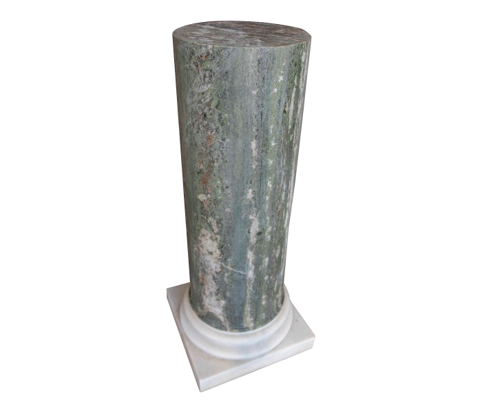 Columna/base cilíndrica de mármol...
