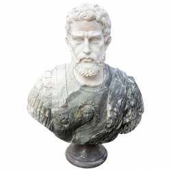 Classical Green Marble Bust...