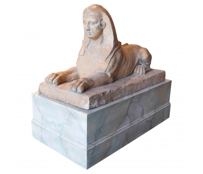 19th Neoclassical Style Terracotta...