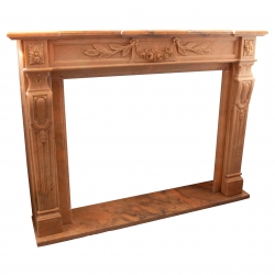 Carved Marble Fireplace...