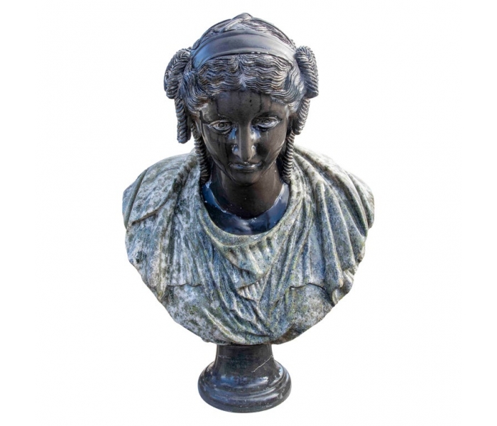 Neoclassical Sculpture Female Bust in...