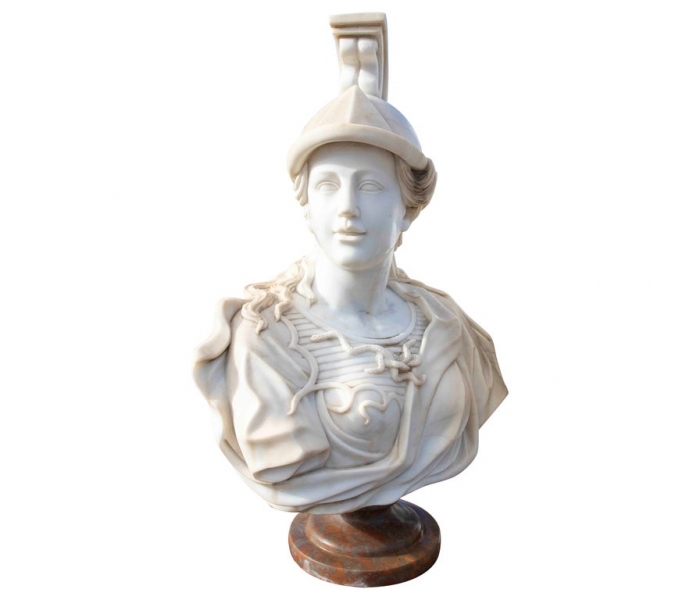 Hand-Carved White Marble Classic...
