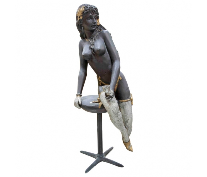 Polychrome Decorative Sculpture of a...