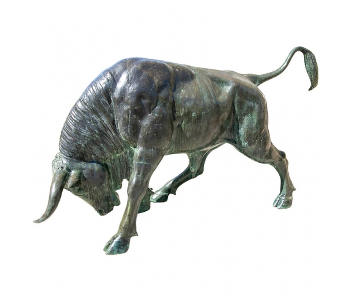 Classical Style Large Bronze Bull...