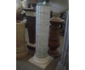 Carrara white marble classical pedestal plinth