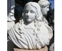 Carrara white marble bust