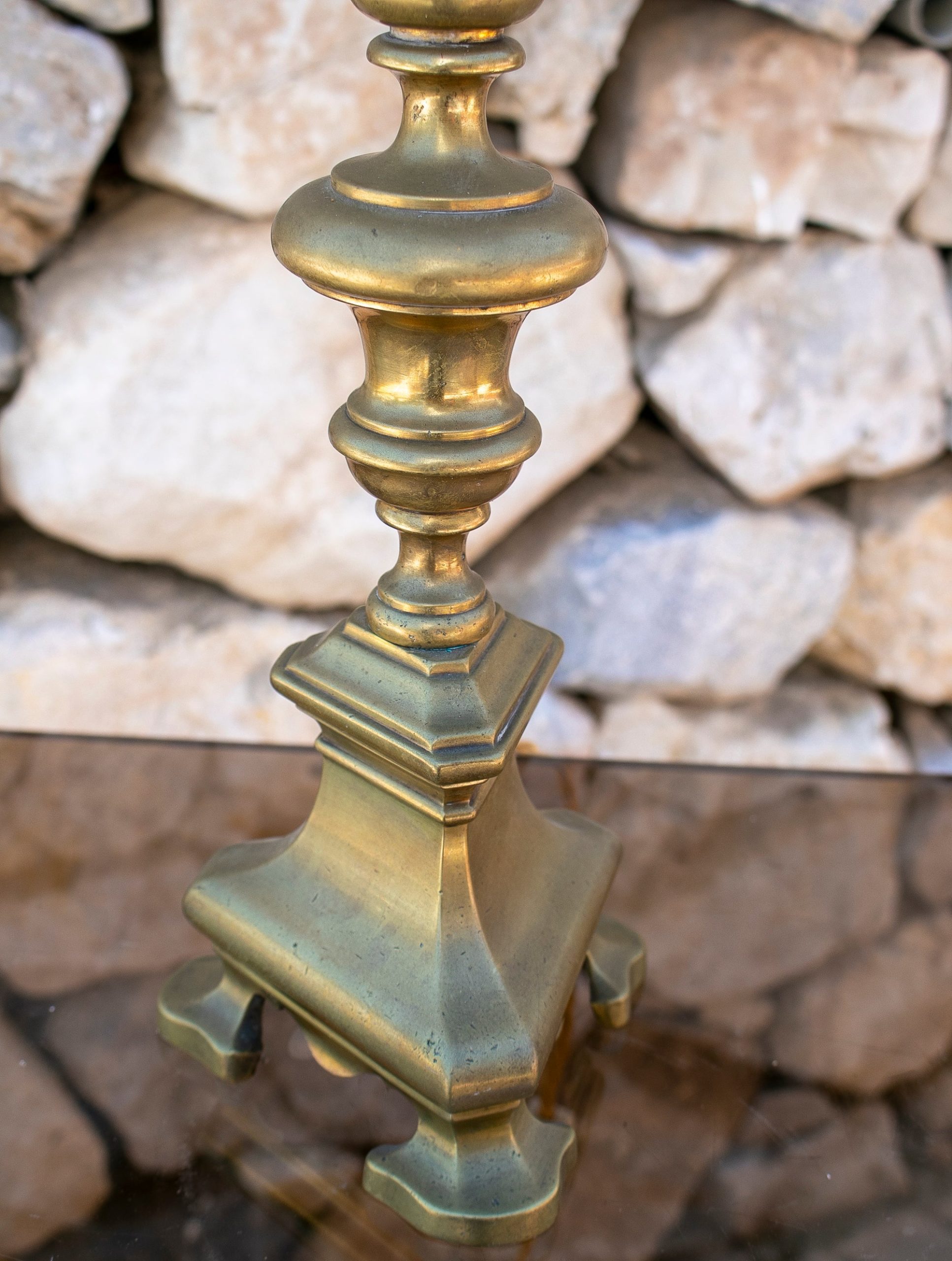 Lámpara de Sobremesa de Bronce de los Años 20