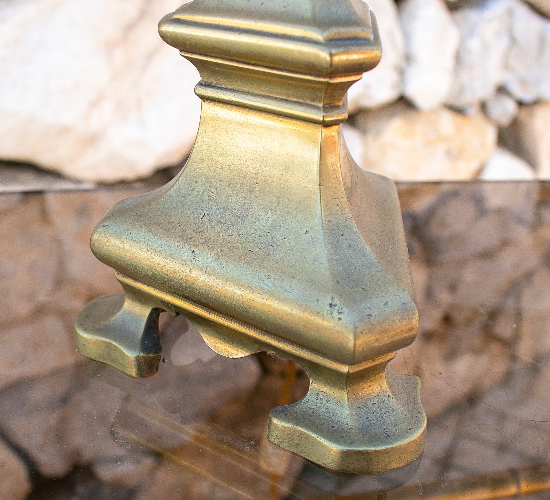 Lámpara de Sobremesa de Bronce de los Años 20