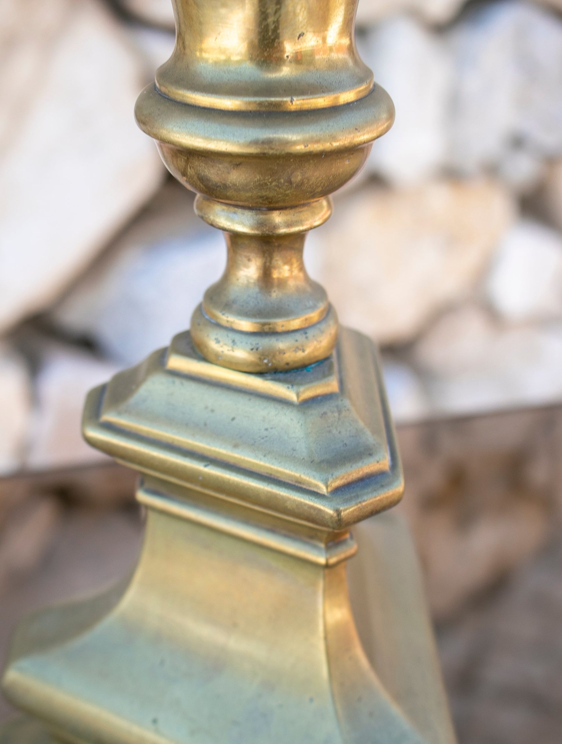 Lámpara de Sobremesa de Bronce de los Años 20