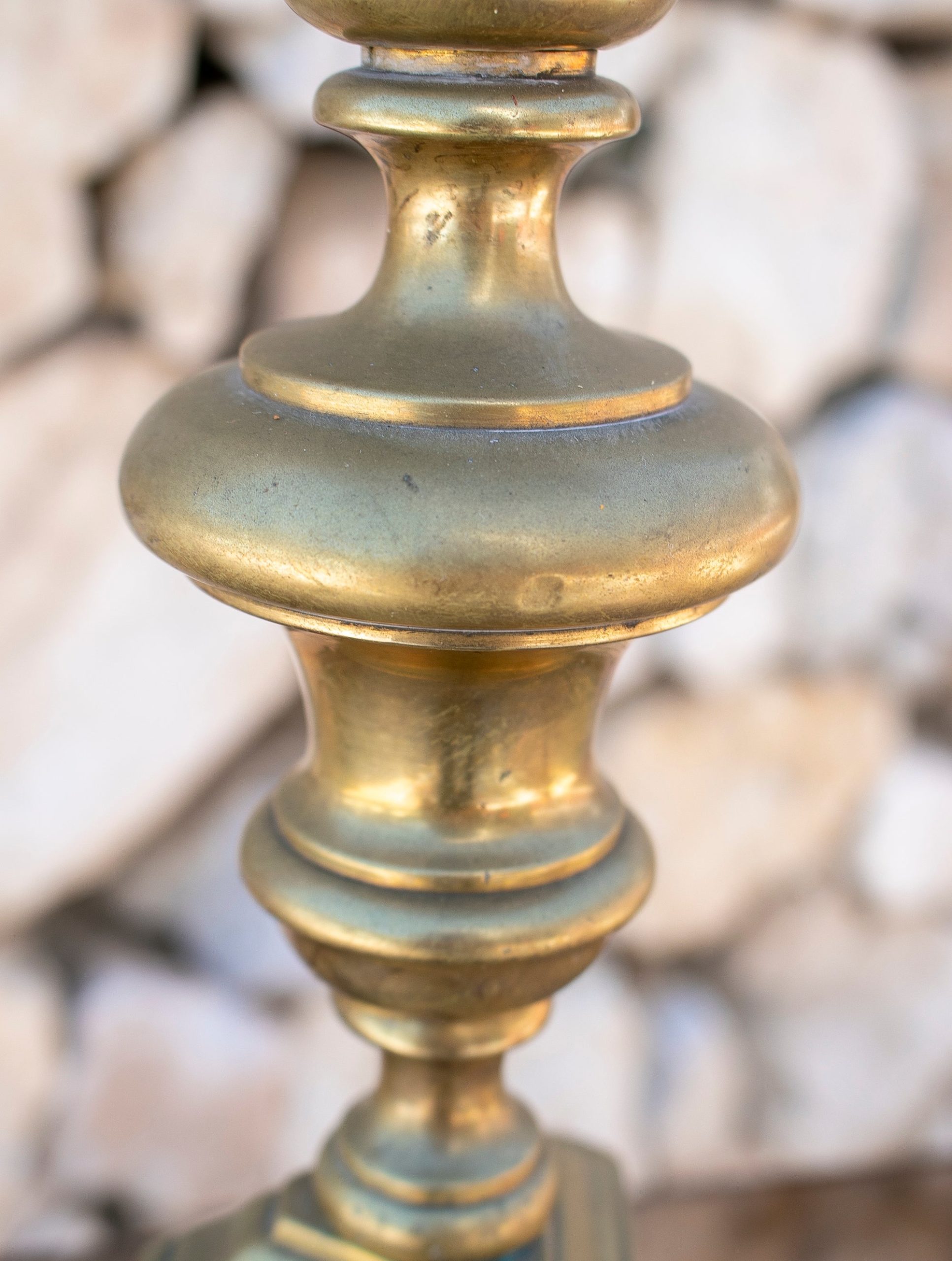 Lámpara de Sobremesa de Bronce de los Años 20